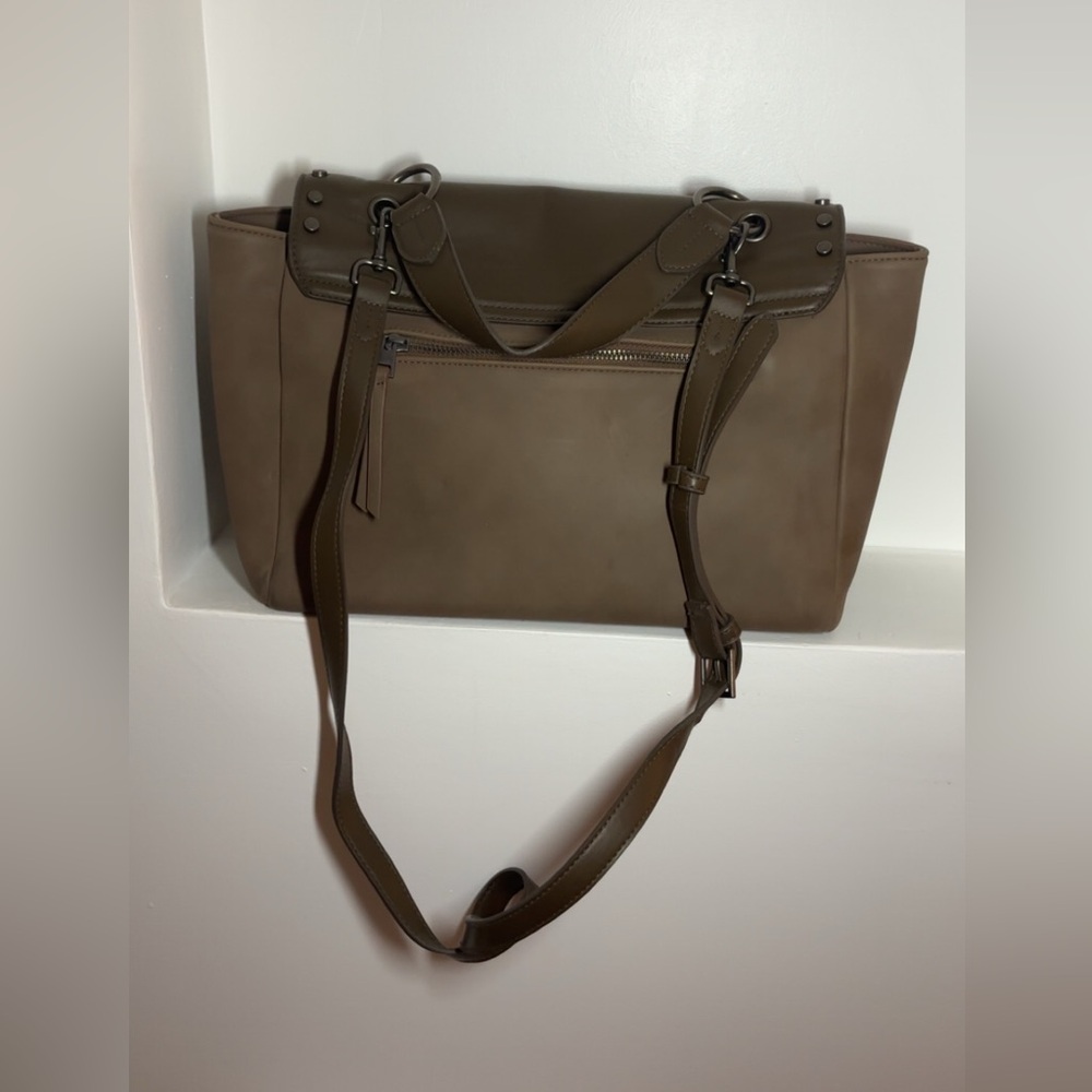 Universal Thread Olive Studded Flap Crossbody Bag… - image 4